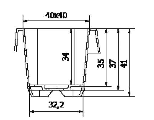 Ellepot Tray dimensions act35084