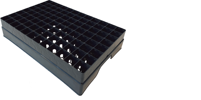 EMG35096 long-life and rigid injection molded tray Ø35