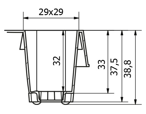 Ellepot propagation tray act25126 pot size